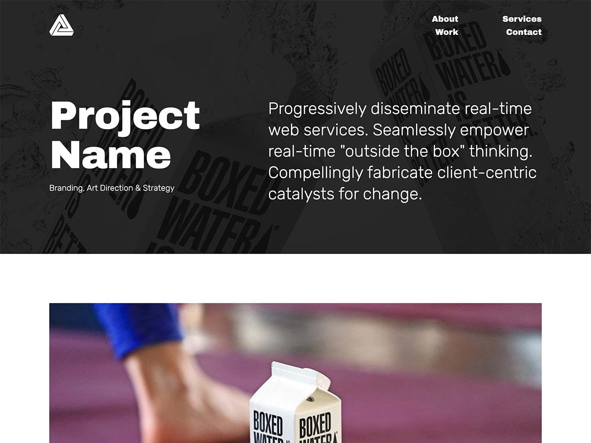 Big Type Agency Template Project