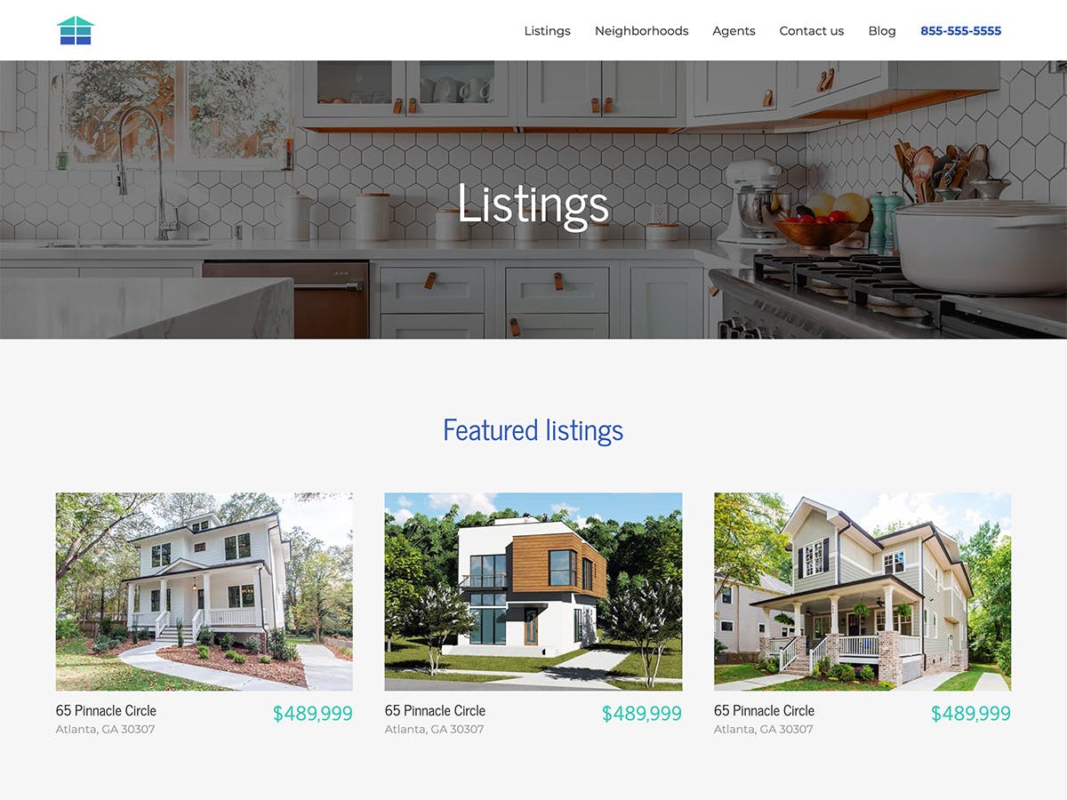 Makeswift Estate Real Estate template listings