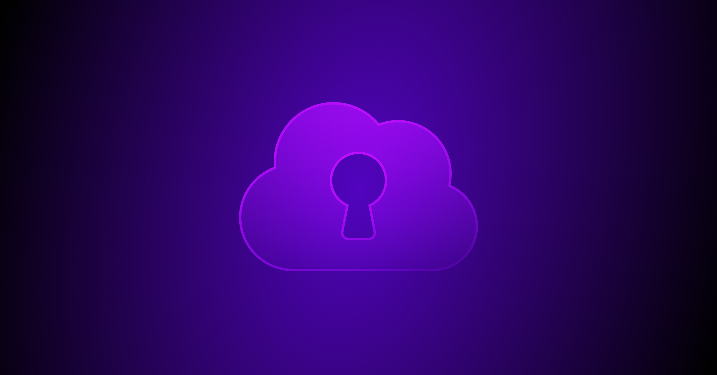 Image of purple cloud with lock icon