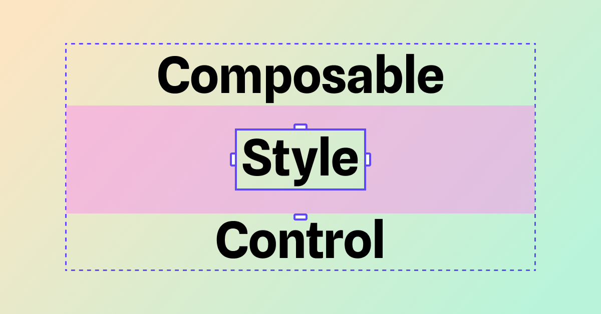 Custom style control graphic