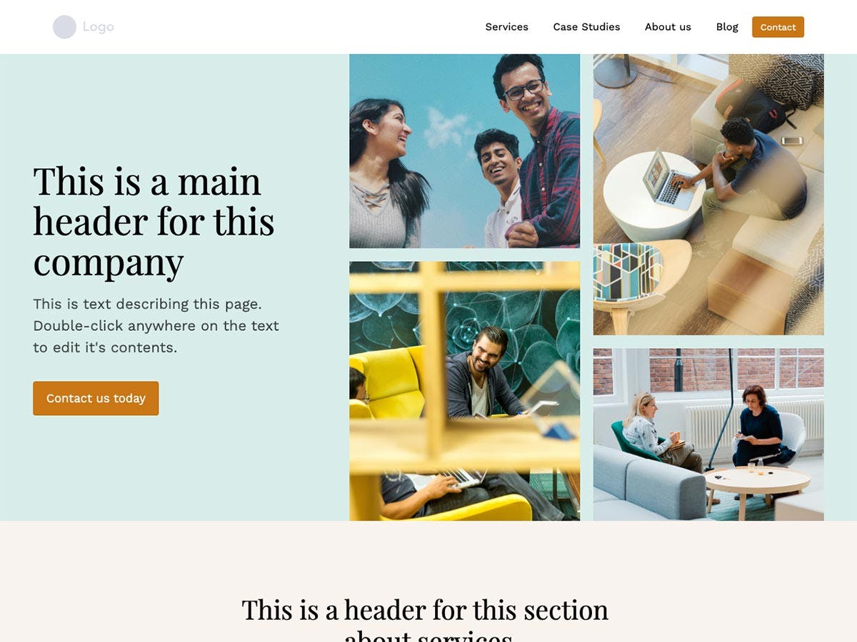 Makeswift Tandem startup template home